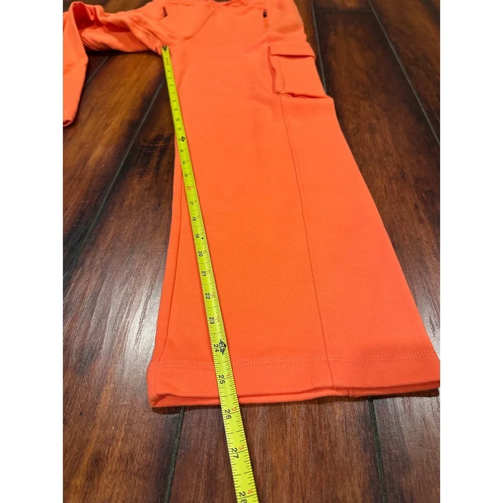 NEW GAP KIDS SWEATPANTS JOGGERS ORANGE $50 CARGO PANT FLEECE XL 12‎